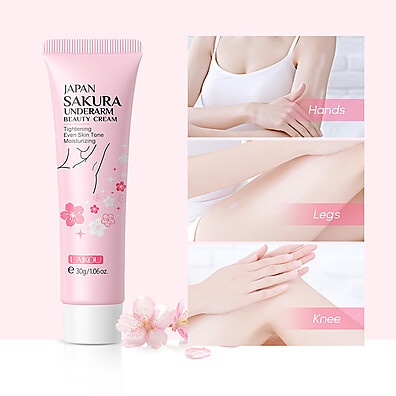 Creme Laikou Japão Sakura: Clareador de Axilas com Alfa-Arbutina