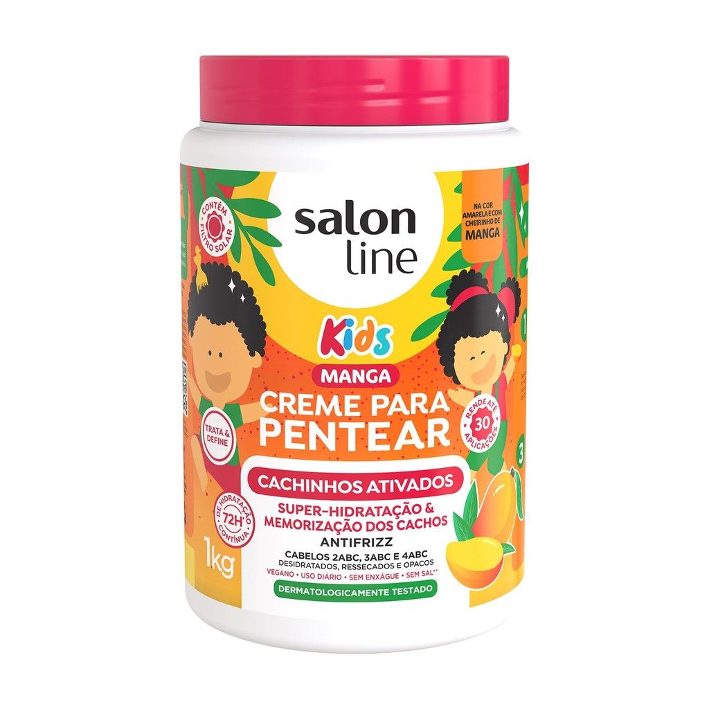 Creme para Pentear Manga Kids: Cachos Ativados e Hidratados!