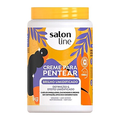 Creme Pentear Brilho Umidificado Salon Line 1kg – Hidratação e Definição em 1 Produto