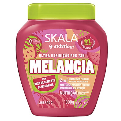 Creme Skala Frutástica Melancia 1Kg: Tratamento 2 em 1