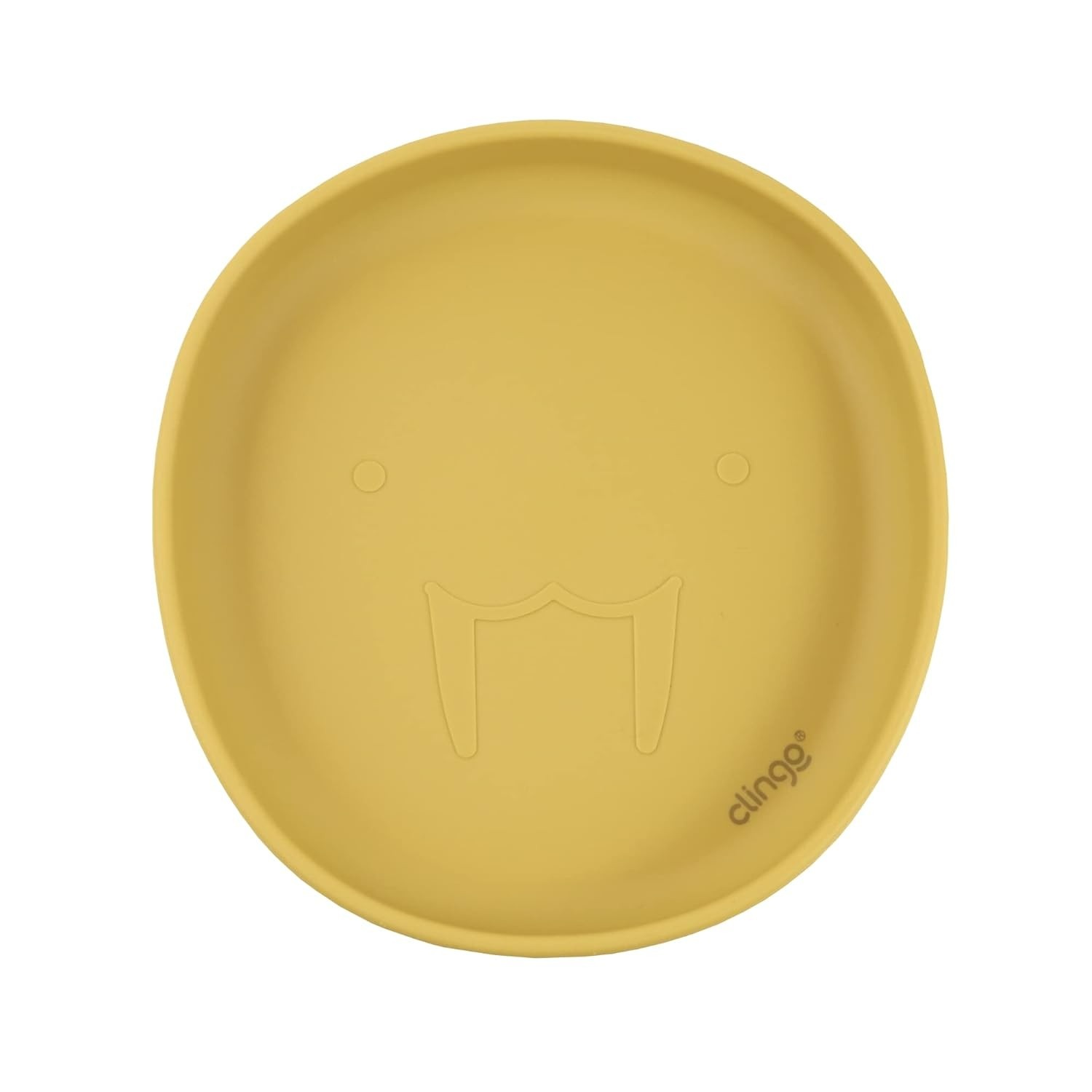 Prato de Silicone com Ventosa Leão Marinho - Seguro, Atóxico e Divertido para Crianças