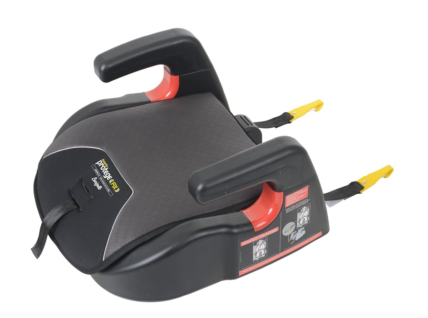 Assento de Segurança Burigotto Protege Fix Grafite: Conforto e Proteção para Crianças de 15 a 36kg