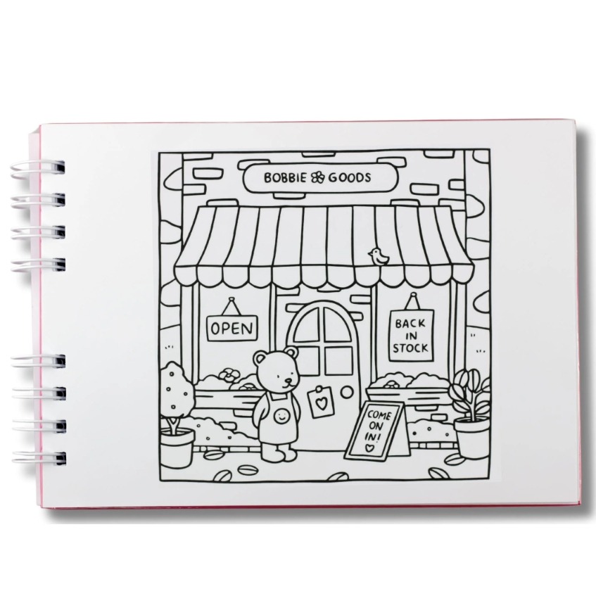 Livro de Colorir Ursinho A5 com 50 Folhas - Diversão Criativa