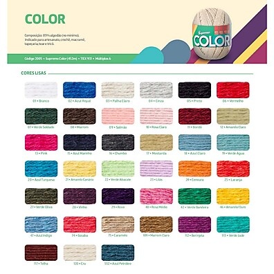 Barbante Supremo Color 400g: Qualidade, Maciez e 452 Metros de Criatividade