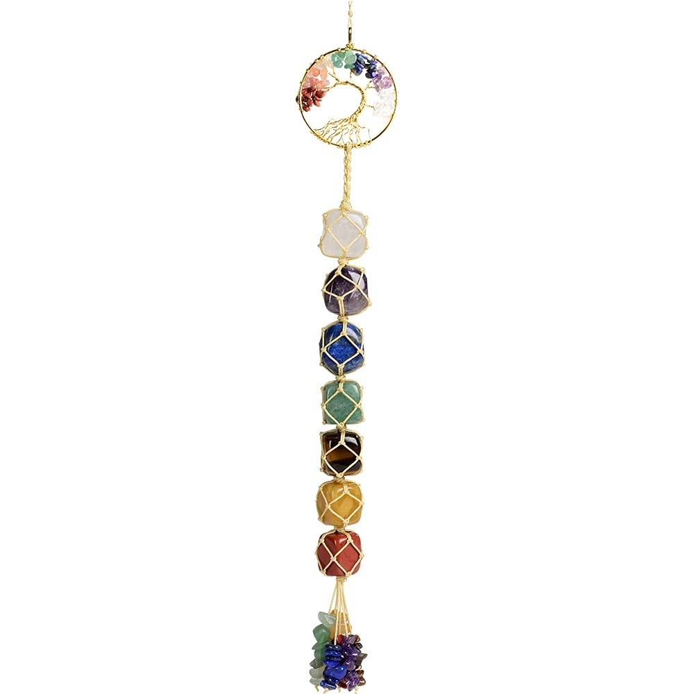Árvore da Vida com 7 Cristais dos Chakras - Decoração e Equilíbrio Energético para Sua Casa