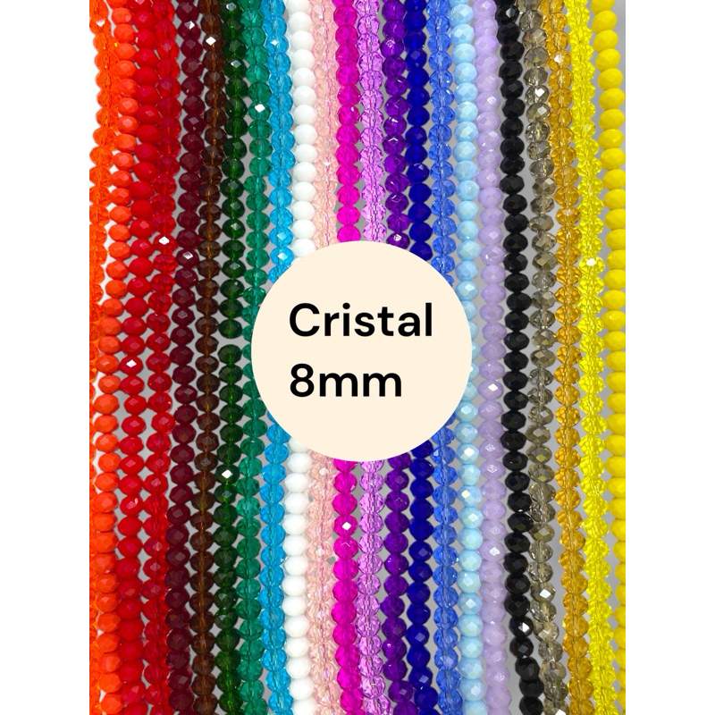 Cristal Achatado Chinês 8mm: Crie Bijuterias e Artigos Religiosos com Estilo