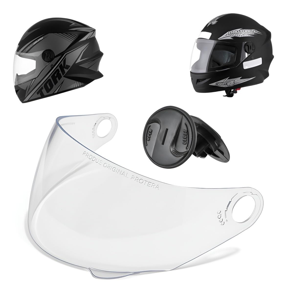 Viseira Cristal Pro Tork R8, New Liberty 4 Com Reparo