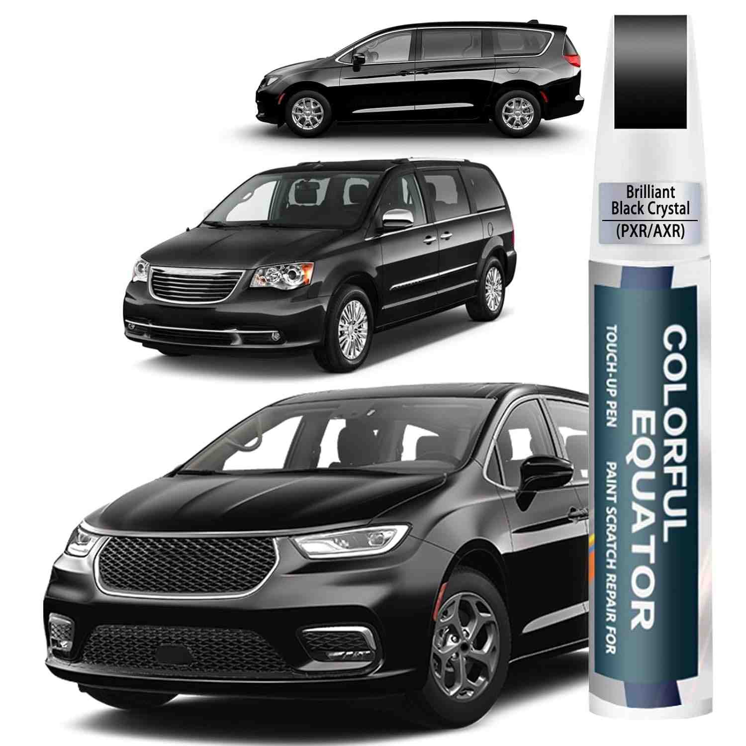 Tinta de Retoque Cristal Preto Brilhante PXR/AXR para Chrysler: Reparo Rápido e Perfeito de Arranhões