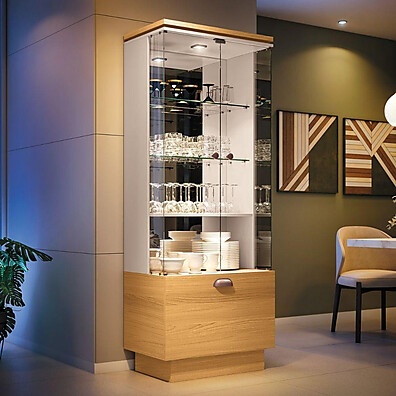 Cristaleira Aura: Elegância e Organização