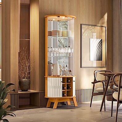 Cristaleira Marina: Elegância e Iluminação