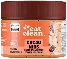 Eat Clean Pasta De Amendoim Crocante Cacau Nibs Pote - 300G