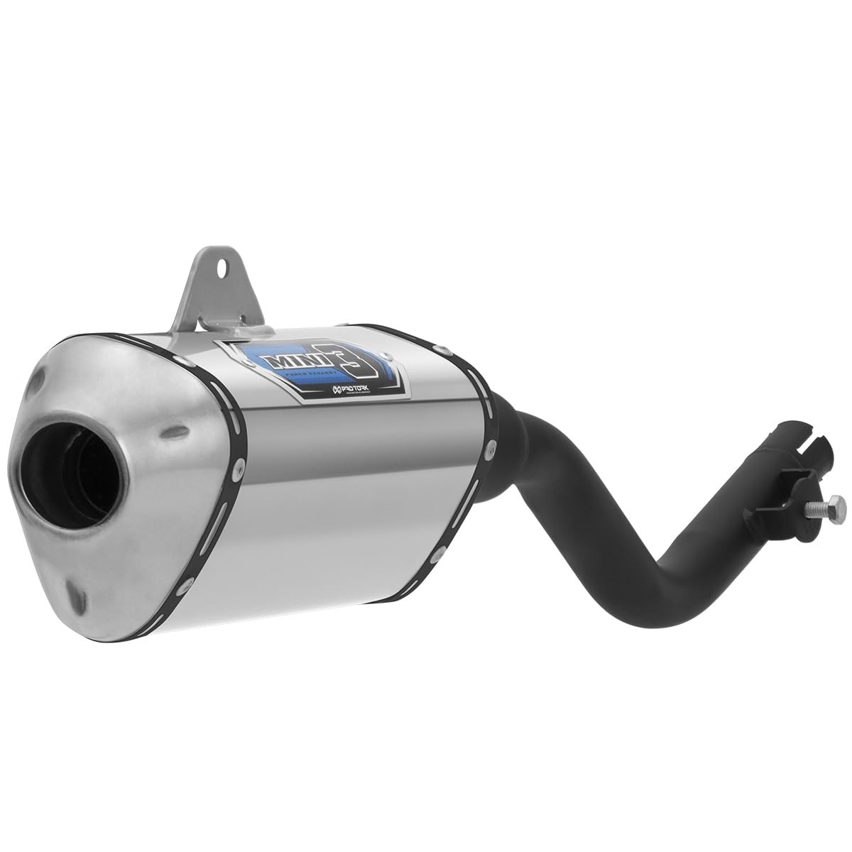 Ponteira de Escape Pro Tork Mini 3 Trioval Cromada para Bros 160 e XRE 190 - Ronco Agressivo e Design Esportivo
