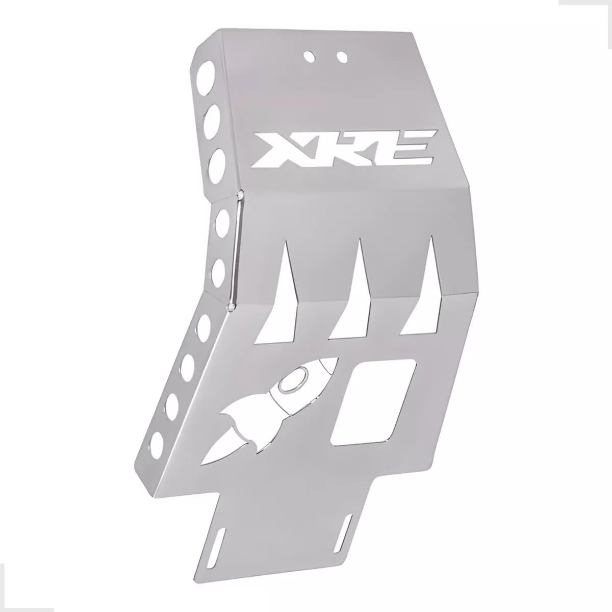 Protetor de Cárter XRE 190 Cromado (Liso) - Proteção Premium Aço Inox