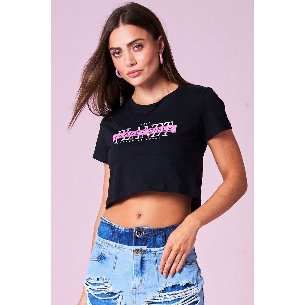 Cropped Planet Girls: Estilo Neon e Atitude!