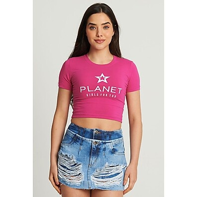 Cropped Star Planet Girls: Estilo e Atitude!