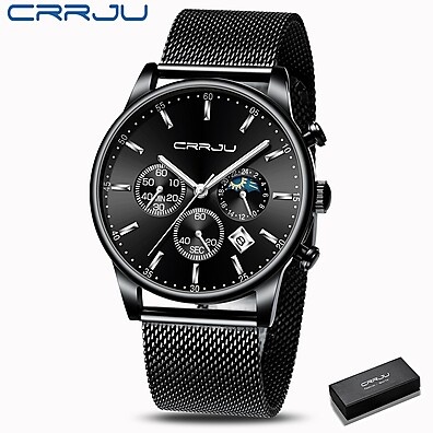 CRRJU 2266: Relógio Masculino Esportivo e Luxuoso