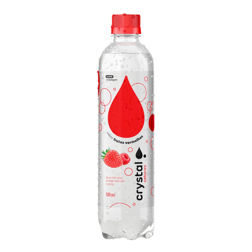 Crystal Sparkling Frutas Vermelhas: Hidrate-se com Sabor!