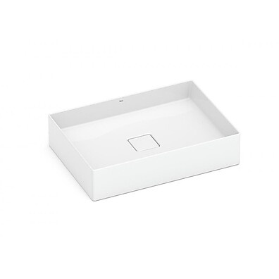 Cuba de Apoio Retangular Terra T6 Branco Roca 51x36cm