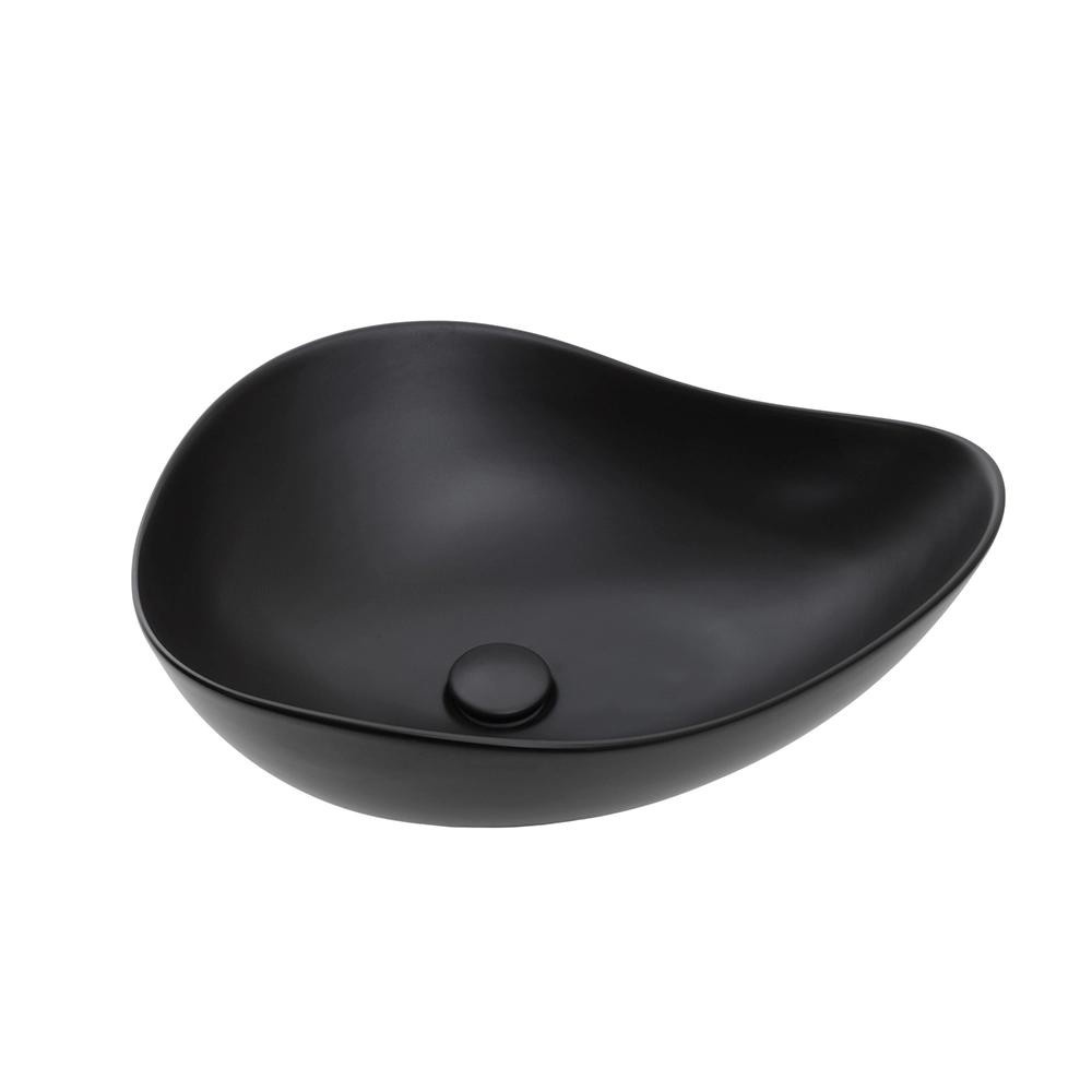 Cuba de Banheiro Oval: Elegância em Preto