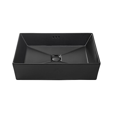 Cuba de Banheiro Preta Fosca: Slim & Elegante