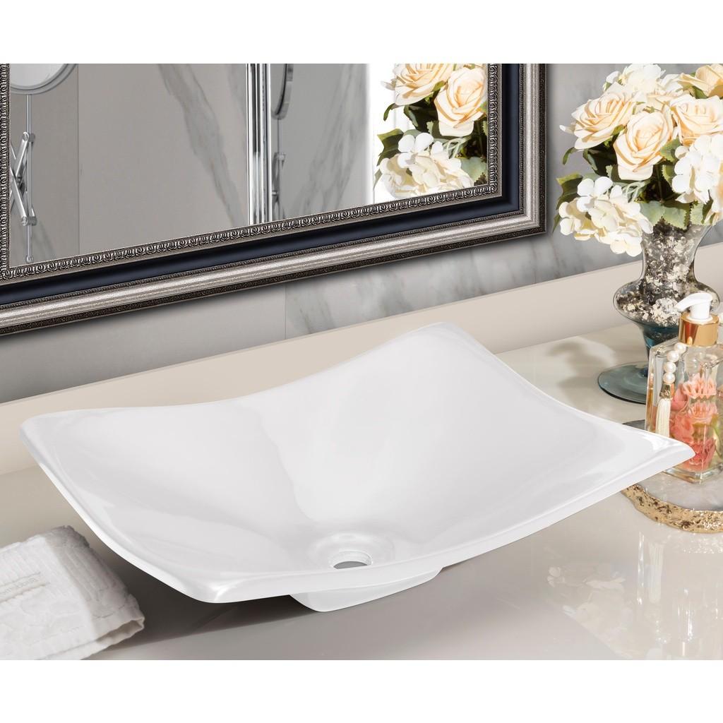 Cuba de Banheiro Retangular: Elegância em Branco