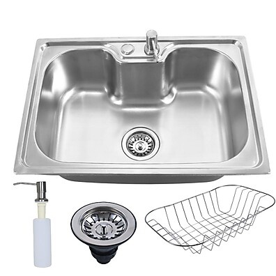 Cuba Inox 60x42cm para Pia Gourmet – Completa com Acessórios