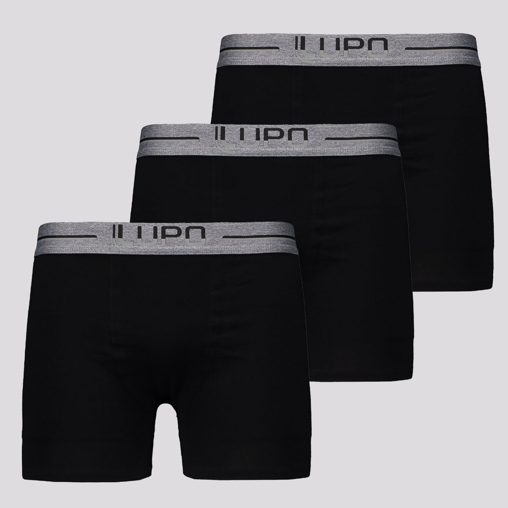 Cueca Boxer Lupo Anatomic: Conforto Premium (Kit 3)