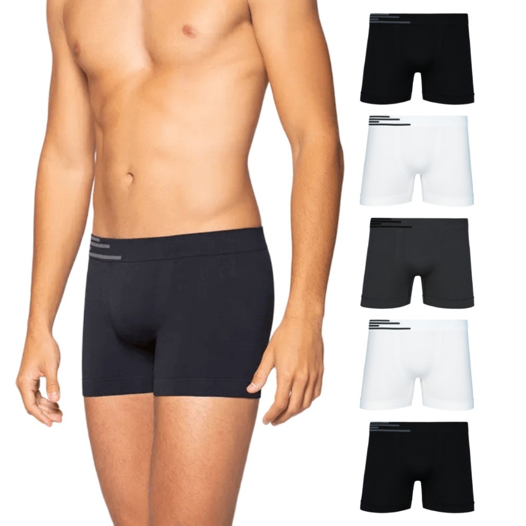 Cueca Boxer Microfibra Up: Conforto em Kit com 5!