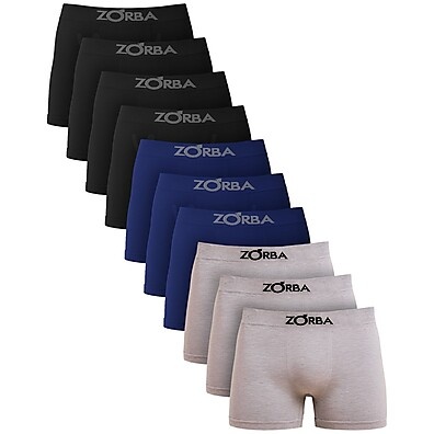 Cuecas Algodão Sem Costura Zorba: Kit 10 Conforto!