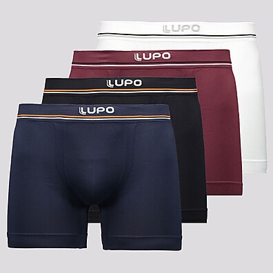 Cuecas Boxer Lupo Microfibra: Conforto Sem Costura!