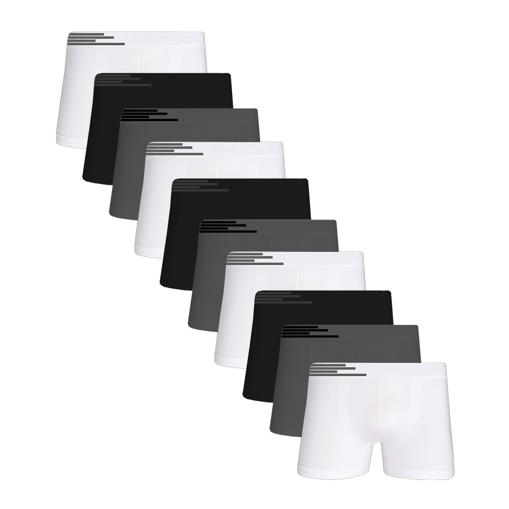 Cuecas Boxer Microfibra: Kit 10 Conforto Up 436