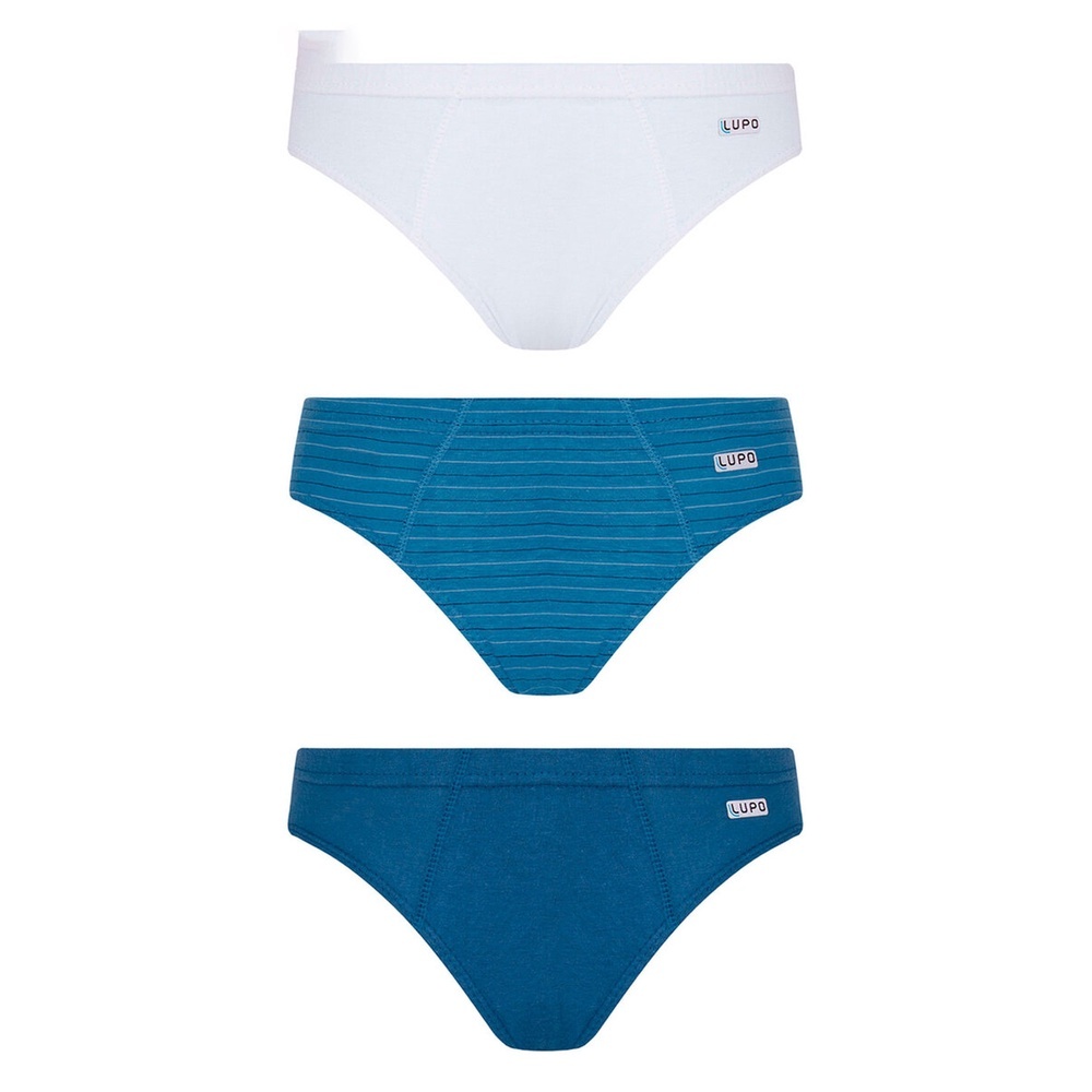 Cuecas Infantis Lupo: Conforto em 3 Unidades!