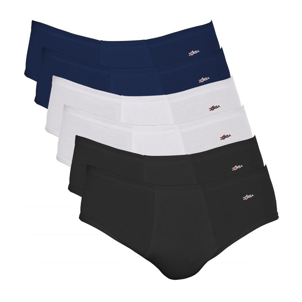 Cuecas Zorba Slip Light: Conforto Algodão em Kit!