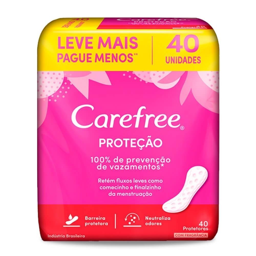Cuidado Diário com Proteção Total: Carefree Original 40 Unidades