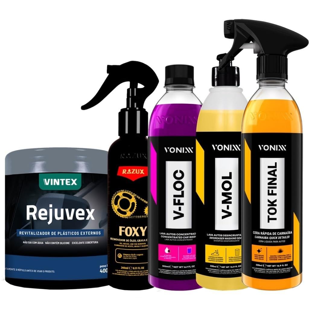 Kit Completo Vonixx e Razux para Cuidado Total da Sua Moto