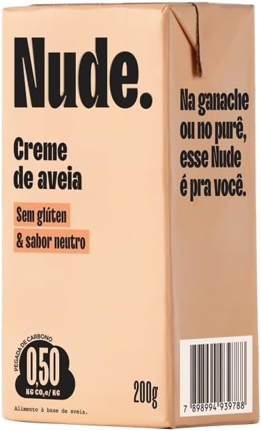 Nude Creme de Aveia Culinário Vegano 200g