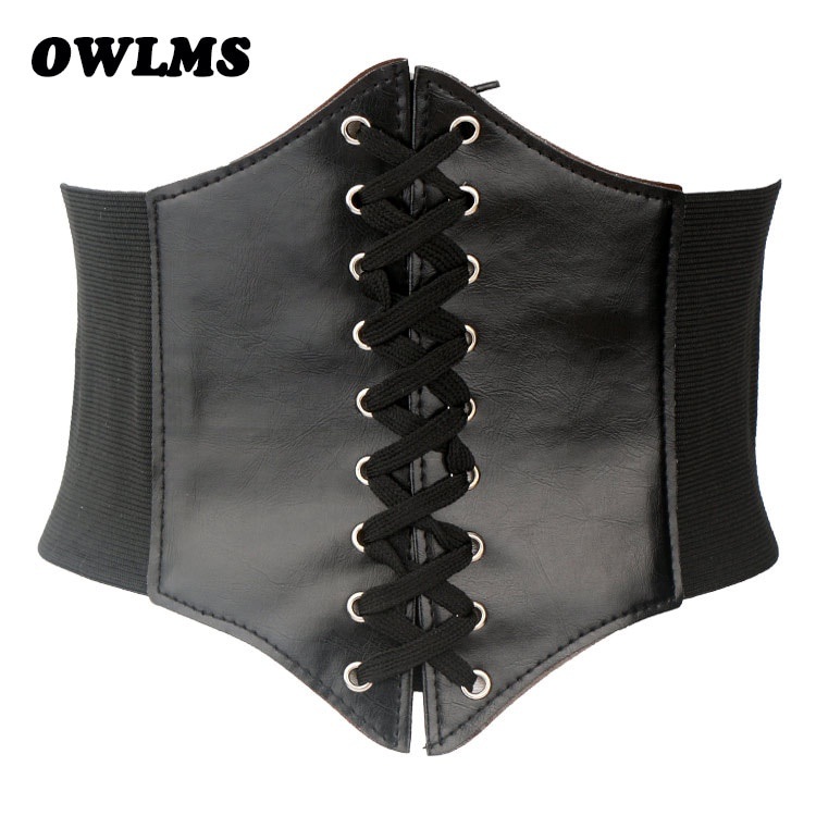 Cummerbund Feminino Black Corset com Elástico Super Largo