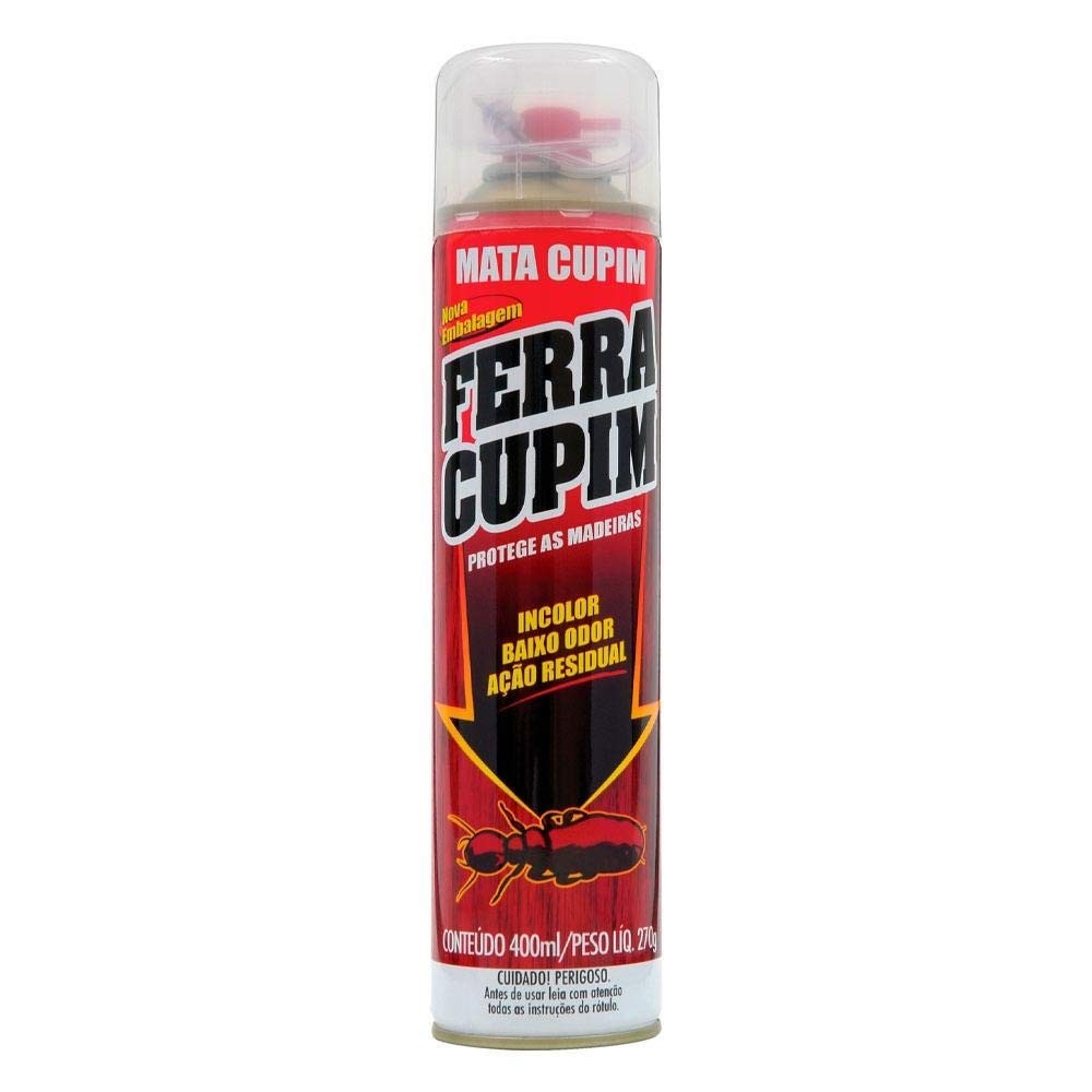 Mata Cupim Aerosol 400ml - Proteção Eficiente Contra Cupins com Ferra Cupim