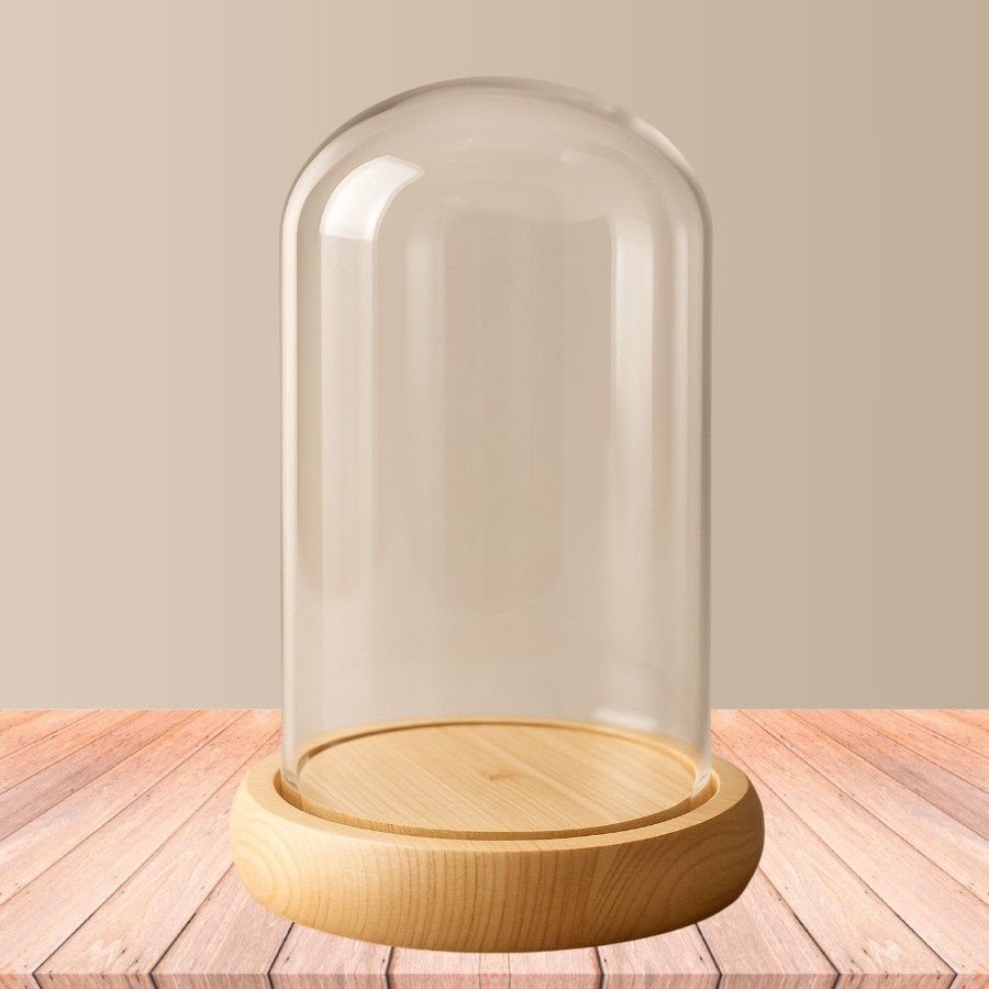 Cúpula de Vidro Decorativa: Elegância 9x20cm