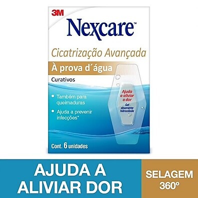 Curativo Nexcare Cicatrização Avançada 3M – 6 Unidades