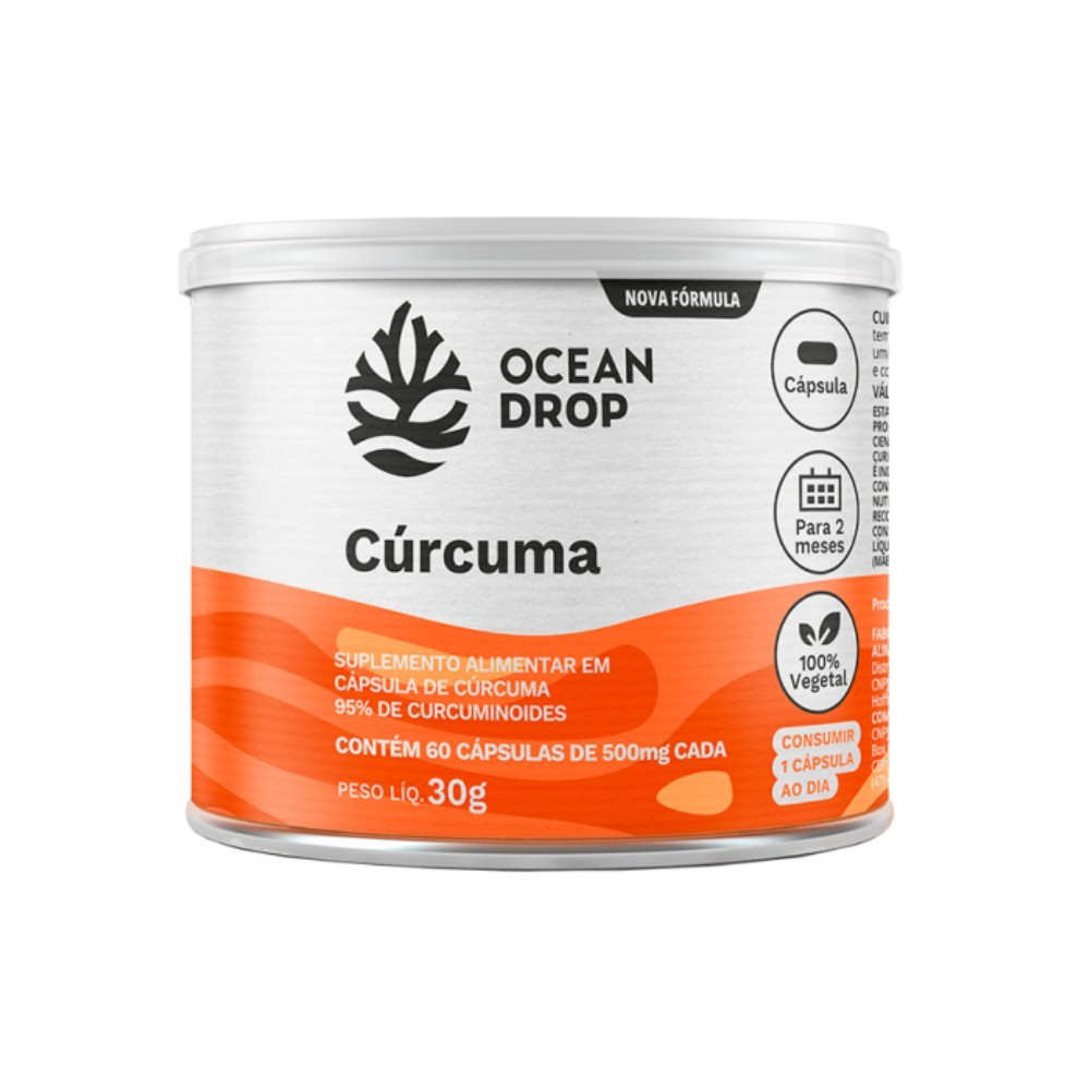 Cúrcuma Ocean Drop: 95% Curcumina + Vegano