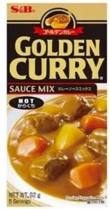 Tempero Japonês Golden Curry Sabor Picante Karakuchi S&B 92g