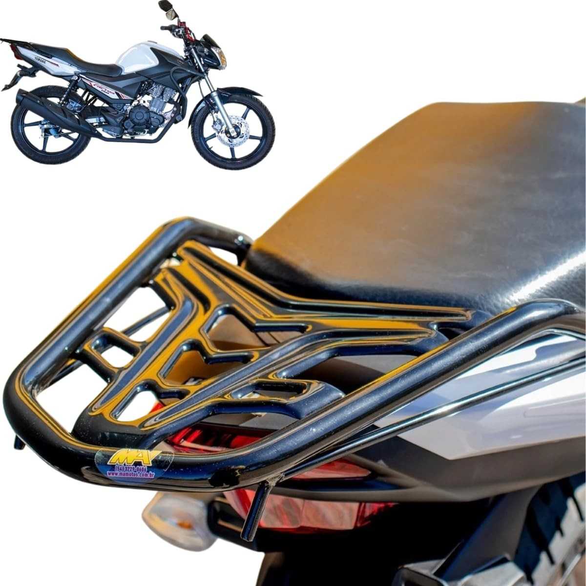 Bagageiro Vision Factor 150 (2016-2024) Curto Preto - Estilo e Praticidade
