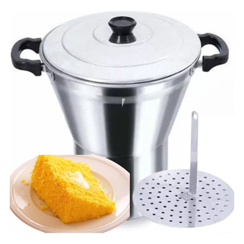 Cuscuzeira de Alumínio N°16 e 18: Cozinha Delícias Nordestinas com Praticidade