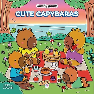 Cute Capybaras – O Livro de Colorir que Relaxa e Encanta