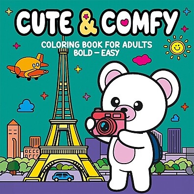 Cute & Comfy Coloring Book: Diversão e Relaxamento em 32 Ilustrações