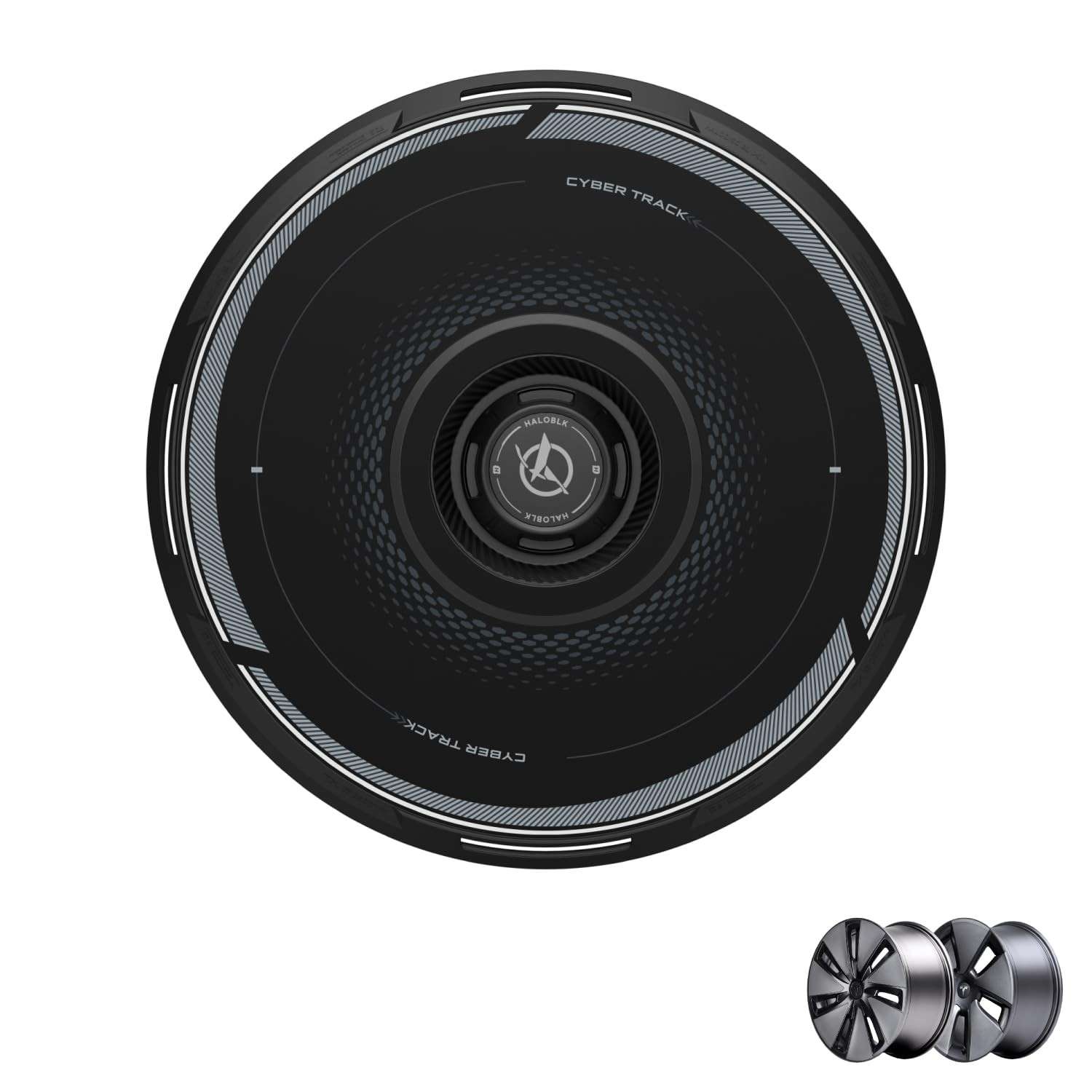 HALODISC 2: Capas de Roda Premium para Tesla Model 3 - Proteção e Performance Cyber Track Black