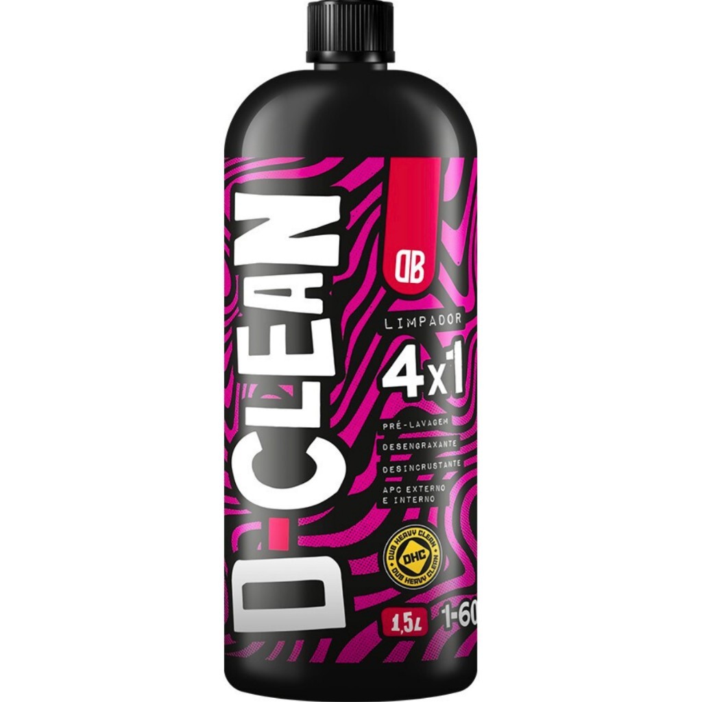 D-Clean 4 em 1: Limpeza Automotiva Completa!