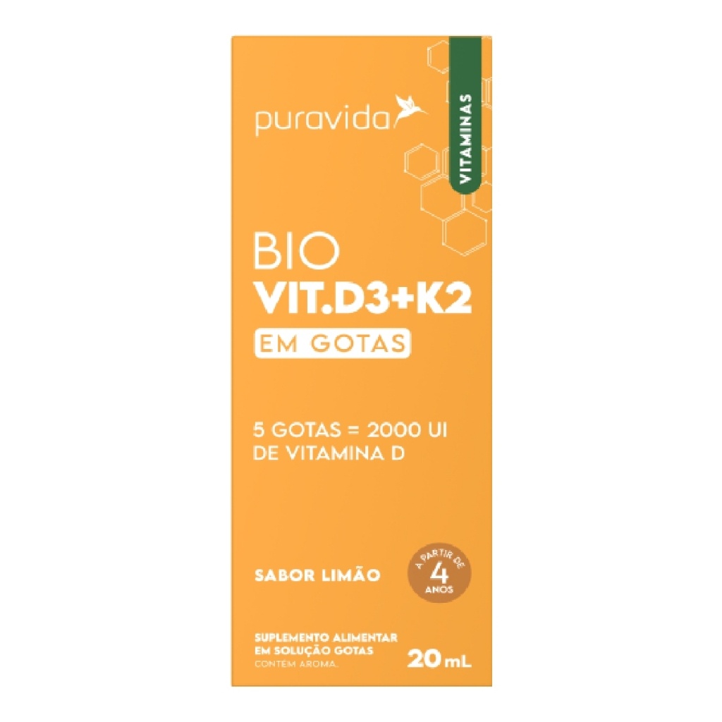 D3 + K2 Gotas: Saúde Óssea e Imunidade
