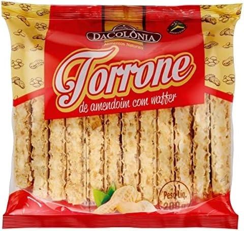 Da Colonia Torrone Amendoim Com Waffer 200G